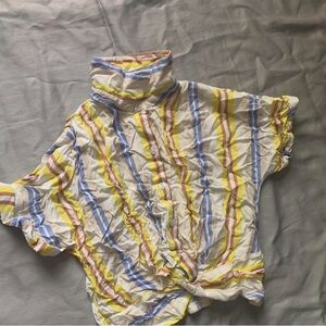 Vibrant Striped Button Down Shirt